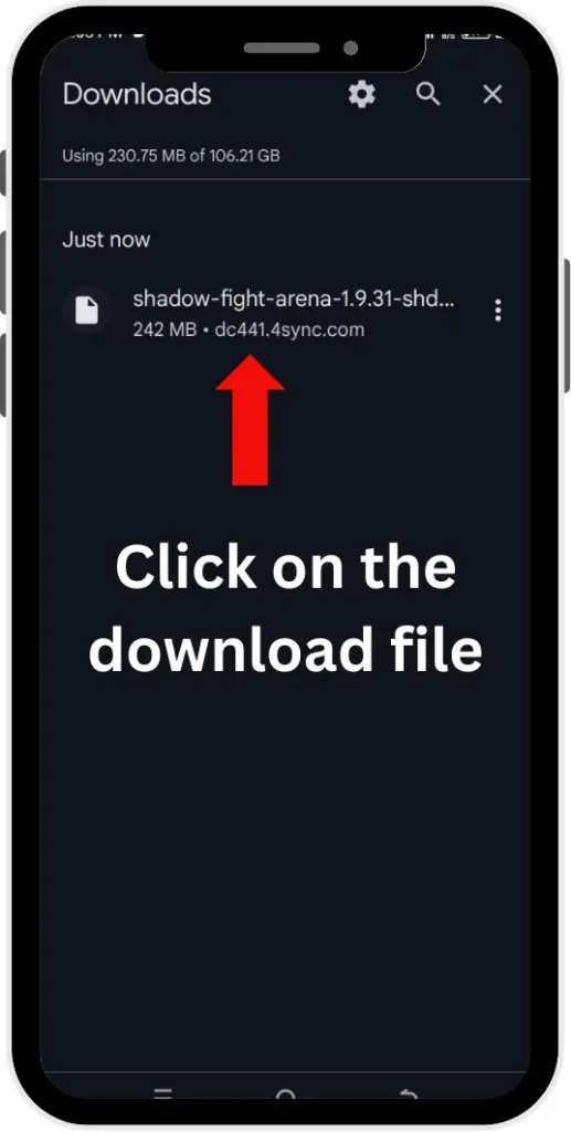 Download Shadow Fight 4 Mod APK Obb 2025 Mod Menu v1.9.40 9 Click on the download file